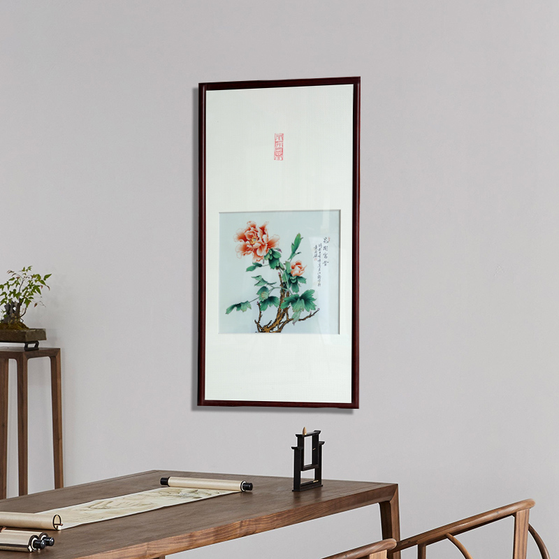 Blooming flowers, ceramic handicraft in jingdezhen porcelain plate painting study of sitting room sofa setting wall decoration hangs a picture