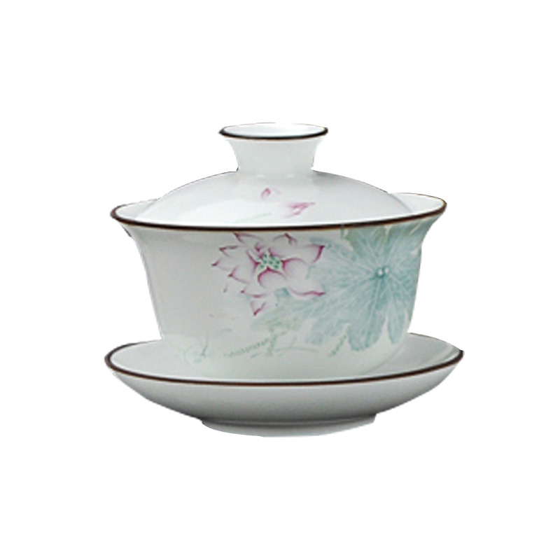 DH jingdezhen tea sets of household ceramics tureen tea cups of a complete set of Chinese contracted kung fu tea set