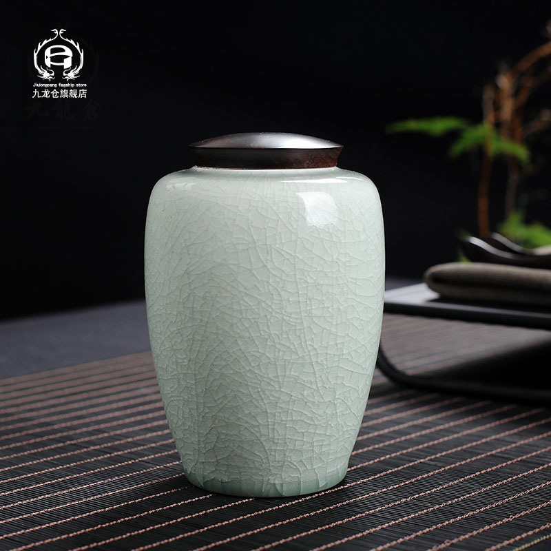 DH general ice crack glaze ceramic pot seal storage POTS of jingdezhen ceramic POTS caddy fixings POTS