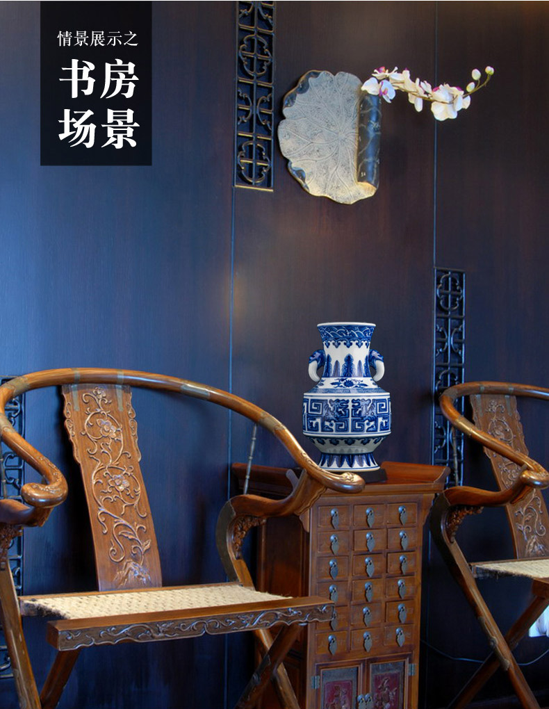 Chinese style household vase furnishing articles furnishing articles sitting room adornment of jingdezhen ceramics table manually firewood porcelain ceramic bottle