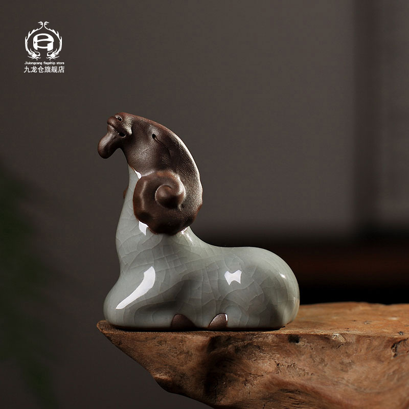 DH jingdezhen mini pet tea tea place animals spoil creative tea tea tea tray ceramic cup