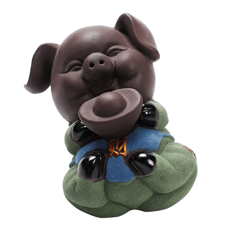 DH express piggy tea pet furnishing articles jingdezhen ceramic clay creative play kung fu tea tea tea accessories