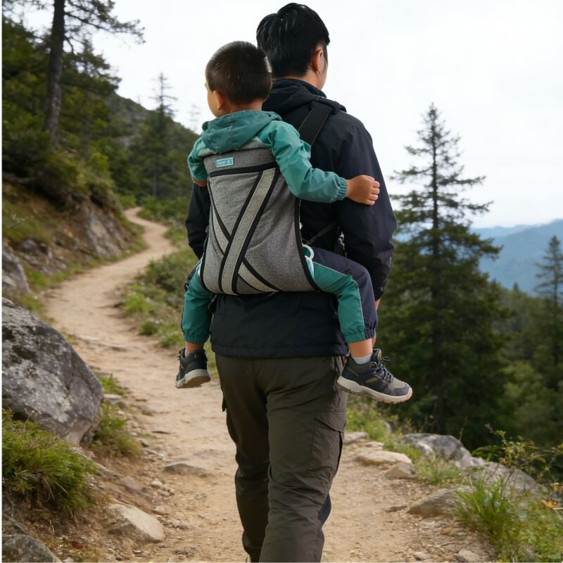 Outdoor Children's Carrier Harness for Hiking, Climbing, Traveling, and Cycling, Designed to Reduce Effort for Older Children