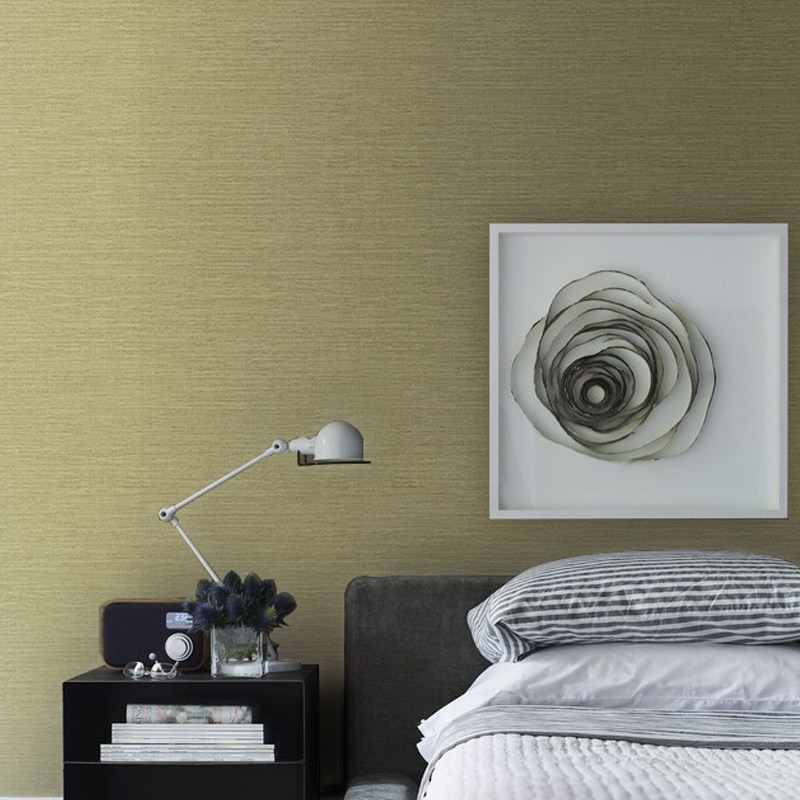 High-grade plain non-woven fabric Nordic modern minimalist wallpaper Living room bedroom TV background wall solid color wallpaper