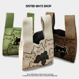 Трикотажная небольшая дизайнерская сумка на одно плечо для выхода на улицу, осенняя