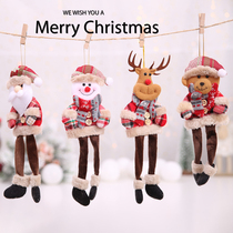 Christmas Decorations Items Scene Decoration Christmas Tree Pendant Hanging Accessories Dolls Cloth Hanging Leg Pendants