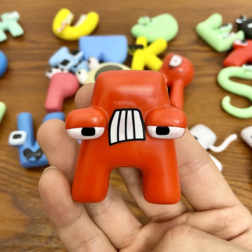 Мультяшная игрушка, фигурка, кукла, монстрик, полный комплект, 26 английских букв, подарок на день рождения