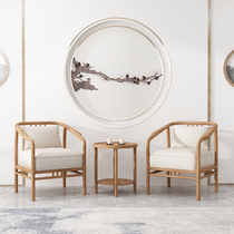 New Chinese solid wood single-person chair sofa tea combined recreational chair Zen tea room hotel for sale