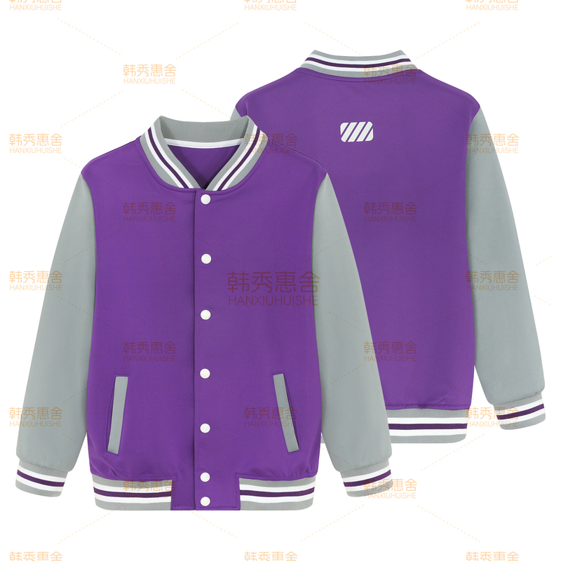 Primary School Students' Purple School Uniform Jacket, College Style Suit, School Uniform Top, Spring and Autumn Baseball Uniform, Unisex, Jiaozhou Zhenhua Primary School Students' Purple School Uniform Jacket, College Style Suit, School Uniform Top, Spring and Autumn Baseball Uniform, Unisex, Jiaozhou Zhenhua