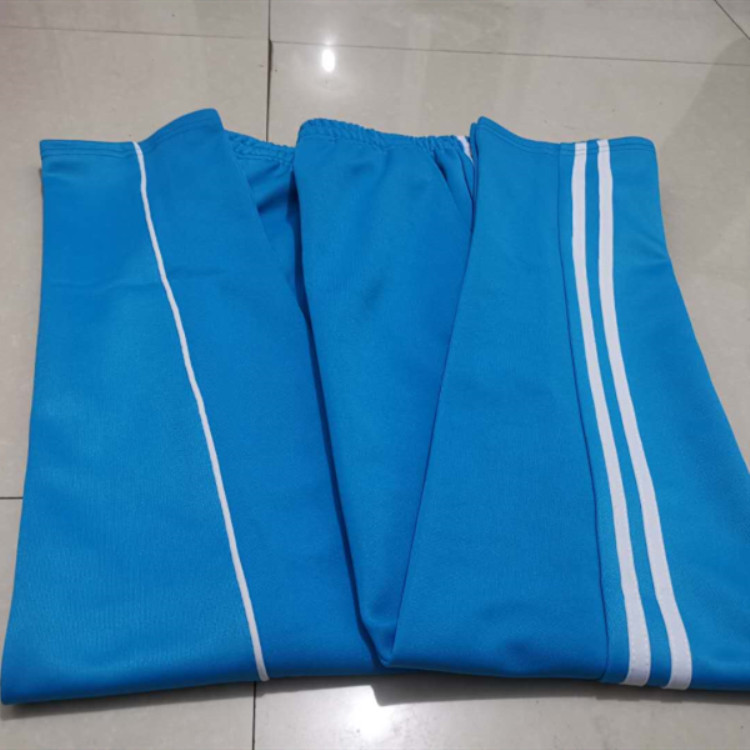 Hai thanh thể thao đồng phục thường phục quần mùa hè lỏng lẻo nam và nữ quần dài màu xanh nhạt học sinh đồng phục học sinh - Quần thể thao quần thể thao nam adidas