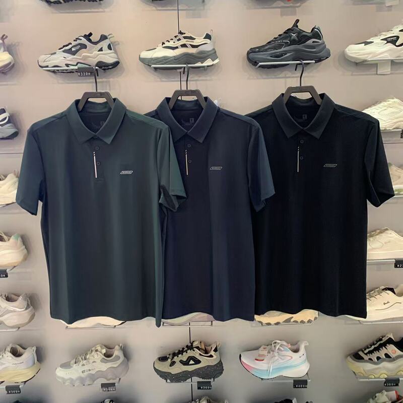 Qdehs3262258 Quick-Drying Polo Shirt with Cool Sports Lapels and Short Sleeves, 2026 Summer New Model Jordan Counter Men's Model