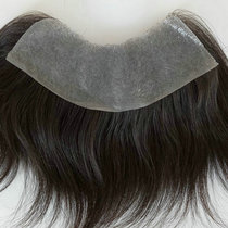 Forehead replacement male bangs wig high hairline wig stickers back invisible real hair replacement