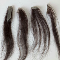 Scar replacement piece of wig piece pasted on the scalp small hair block to cover the scar on the top of the head