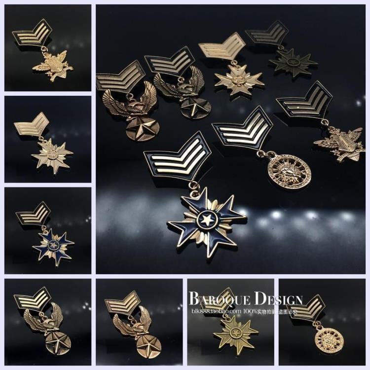 Yinglen Retro Academy Wind Chest Chapter Navy Wind Pentagram Alloy Brooch Male And Female Insignia Badger and Korean version Chauhitch