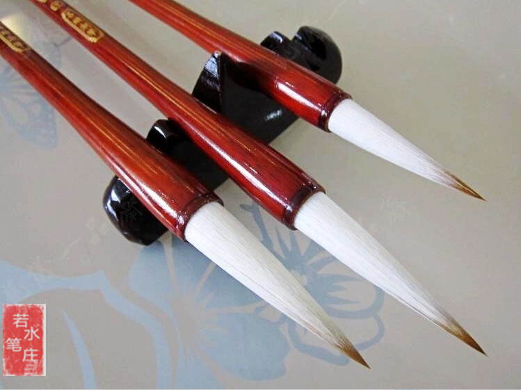 High - end wolf sheep and pen - brush large medium and small - ex pen suite calligraphy for the writing room Sibao Lake pen