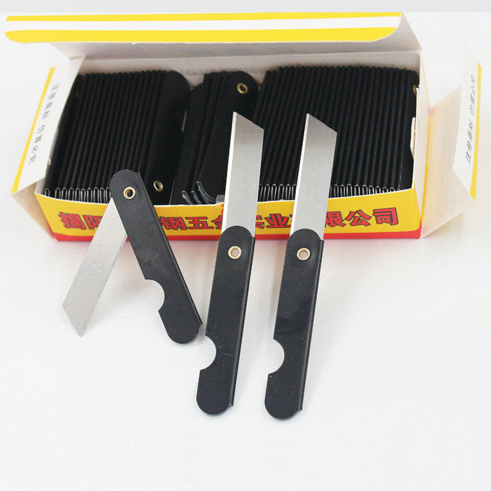 All-iron foldable iron pencil sharpener Eyebrow pencil knife Student pencil sharpener knife Cutting express single knife Utility knife