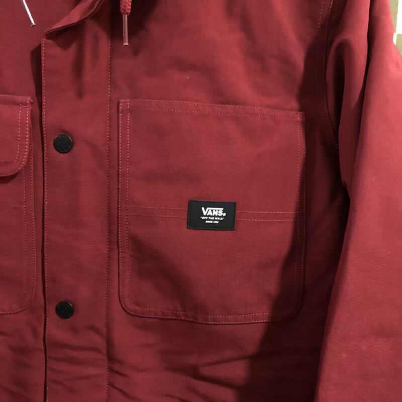 Vans Comfortable, Versatile, Warm, Casual, Lightweight Red Workwear Style Sports Jacket Vn0A5Fp9Zbs
