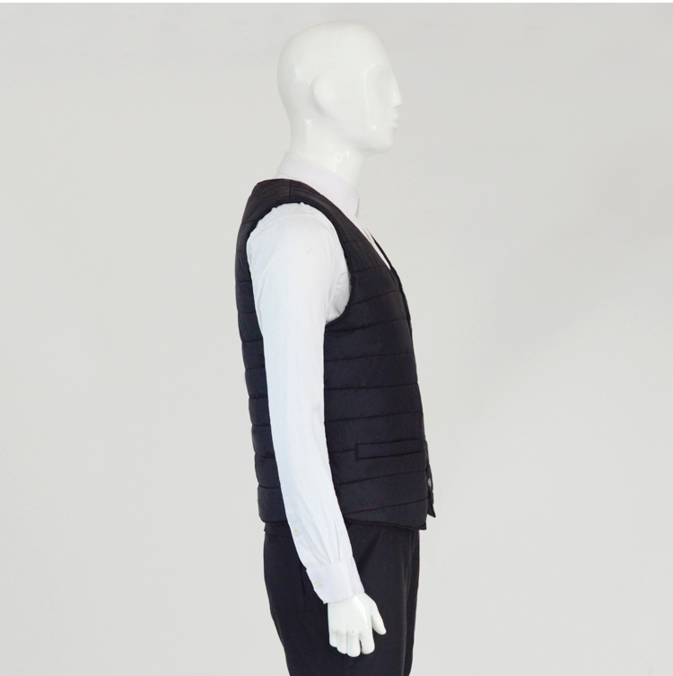 Mùa thu và mùa đông trung niên xuống cotton vest nam đoạn ngắn cộng với phân bón để tăng ánh sáng và gần bên trong mặc vest vest vest áo giả vest nam