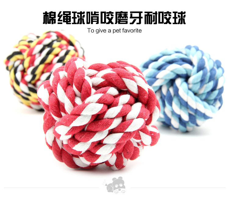 Chó đồ chơi taidijinmaosamo mol cắn cắn dây thừng chó bóng mèo đồ chơi con chó con vật nuôi - Mèo / Chó Đồ chơi đồ chơi cho mèo