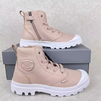PALLADIUM Paladin, мужские и женские классические повседневные кожаные туфли с высоким берцем и боковой молнией, кожаные ботинки, ботинки Martin, 73391