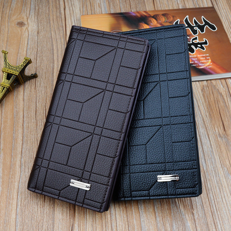 2022 New Net Red Wallet Men's Long Style Trendy Personality Youth Fashion Casual Large Capacity Multi-Card Soft Wallet