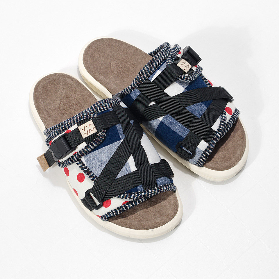 Summer new trendy brand net celebrity VISVIM genuine leather anti-odorant Edison Chen cowhide slippers men's tide bread shoes Yu Wenle