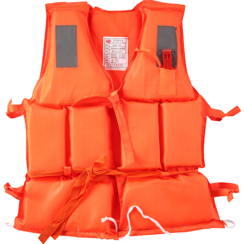 Life jacket adult life jacket rubber dinghy fishing boat equipped with lifesaving equipment with whistles 