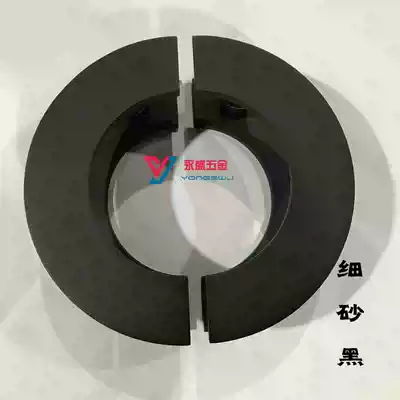 Simple door handle Chinese antique glass door handle Black hotel wooden door handle semicircular handle customization