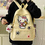 Hello kitty, ранец, высококачественная сумка через плечо, вместительный и большой милый рюкзак, для средней школы