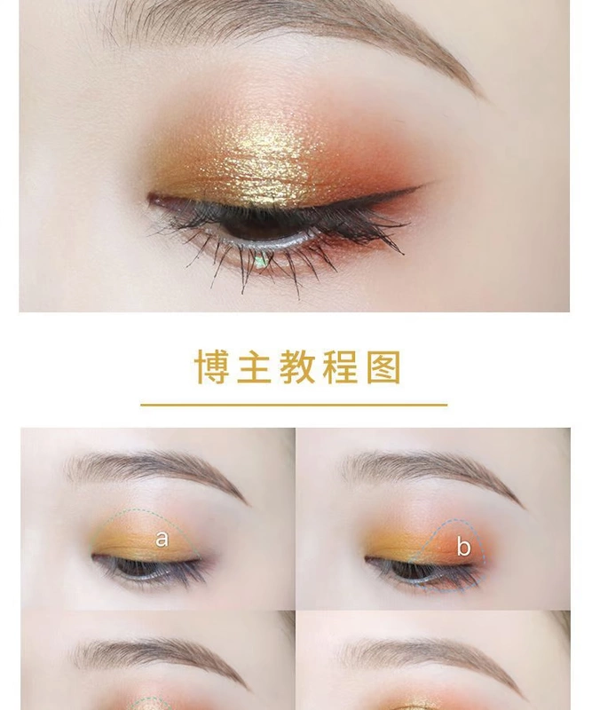 Sa mạc Rose Eye Shadow Long lanh Chính thức Chính hãng Flat Thay thế Nữ sinh viên Đá phấn mắt Đĩa nhanh tay Lắc - Bóng mắt