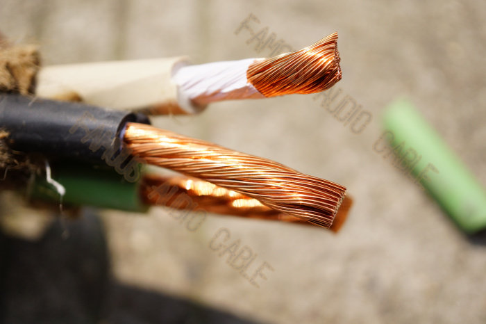 Old beauty native CAROL 3 core 4awg red copper high flexible and warm-resistant rubber cable (this one zero buy no return)