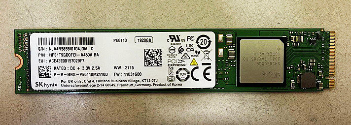 Hynix Hynix PE6110 1 92T M 2 NVME 22110 Enterprise SSD Solid State Retail Edition