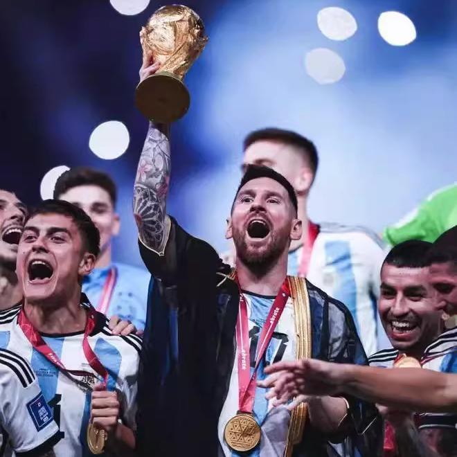 2022 Argentina World Cup Championship Home Jersey No. 10 Messi No. 11 Di Maria No. 9 Alvarez