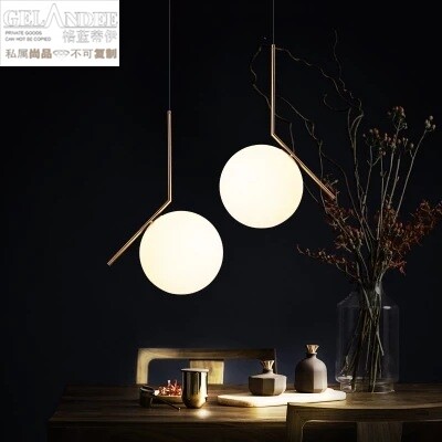 Nordic chandeliers Living room Creative Bedroom headboard Bedroom Bedroom minimalist designer post Modern Magic Bean hanging lamps