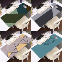 Simple personality mouse pad oversized game office computer keyboard desk pad writing desk writing pad non-slip lock edge