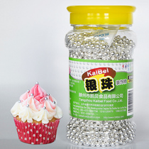 Kebe Silver Pearl West Point Cake Ice Cream Baking Decoration Sugar Beads Silver Sugar Beaded Raw 140g
