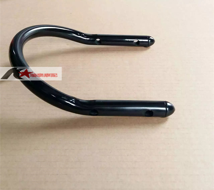 CG125 xe máy retro sửa đổi đuôi U-tube Honda hạnh phúc Pearl River đuôi lan can đuôi kệ khung bảo vệ vespa sprint đen