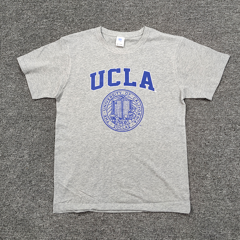 Summer Pure Cotton Loose-Fitting Plus-Size Ucla University of California, Los Angeles School Uniform Short-Sleeve College Style T-Shirt