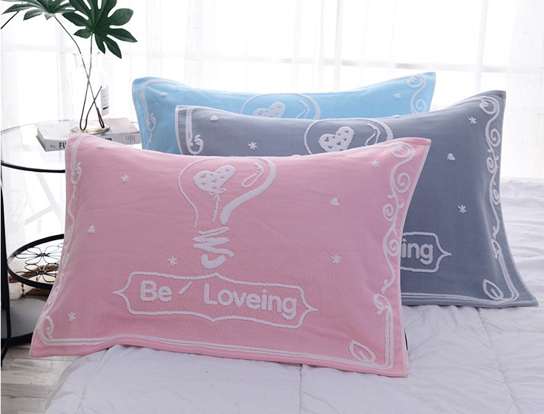 Một đôi gối bông khăn bông hoạt hình công chúa trẻ em gối khăn cặp đôi gạc học sinh Châu Âu khăn gối vỏ gối anime