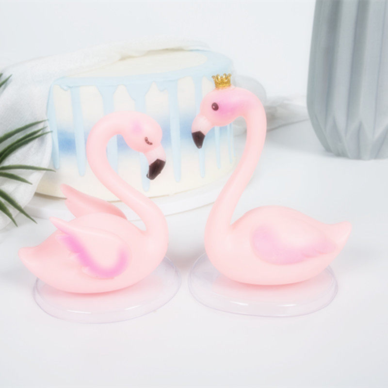 Cake Decoration Pendulum with plastic Flarebird Decoration Accessories Pendulum with lamp pink Sky Goose Duck Decoration