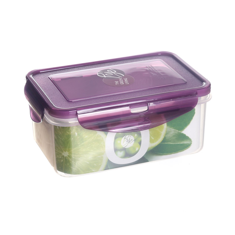 PIndustry 1000ML rectangular refreshing box microwave oven lunch box sealed box refrigerator containing box PY-1212