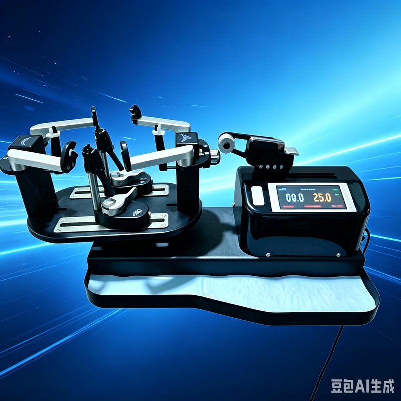 Professional Badminton Racket Stringing Machine with Automatic Touch Screen, Three-Linkage Racket Holder, Labor-Saving Base, Professional String Clamp