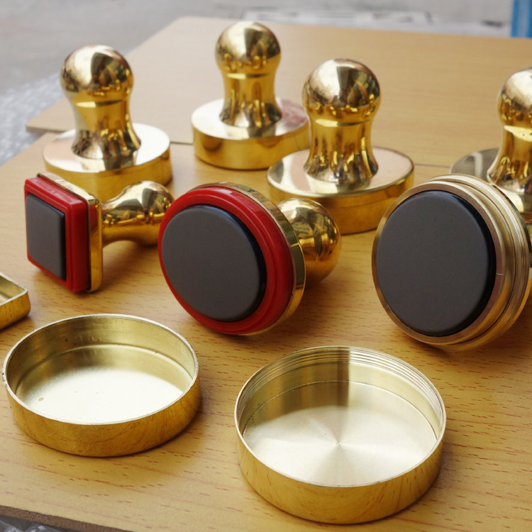 Pure copper photosensitive edge-free metal photosensitive stamp copper copper stamp shell photosensitive pad ink storage pad Linyi Dahan printing material