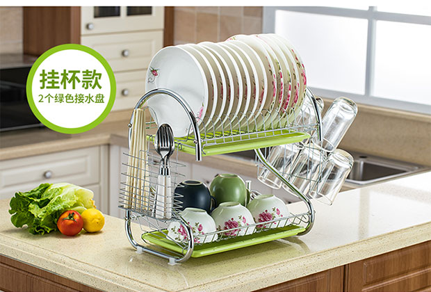 Giá để bát cống nhà bếp cung cấp dụng cụ đồ dùng cửa hàng lưu trữ khay nước bát đĩa lưu trữ bát đĩa - Thiết bị sân khấu đèn led nháy theo nhạc mini