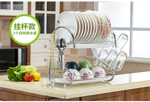 Giá để bát cống nhà bếp cung cấp dụng cụ đồ dùng cửa hàng lưu trữ khay nước bát đĩa lưu trữ bát đĩa - Thiết bị sân khấu đèn led nháy theo nhạc mini