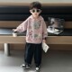 Boys' Pink Sweatshirt Autumn 2025 New Spring and Autumn Children's Stylish Trendy Boys' Hoodie Top