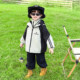 Boys' Three-In-One Detachable Autumn and Winter Jacket, Stylish and Cool, Fleece-Lined Winter Jacket, Children's Three-Proof Coat