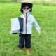Boys' Three-In-One Detachable Autumn and Winter Jacket, Stylish and Cool, Fleece-Lined Winter Jacket, Children's Three-Proof Coat