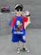 Ultraman Clothes for Boys, Luminous Cape Suit, Short-Sleeved Summer 2024 New Style, Handsome Sportswear for Kidsren and Babies