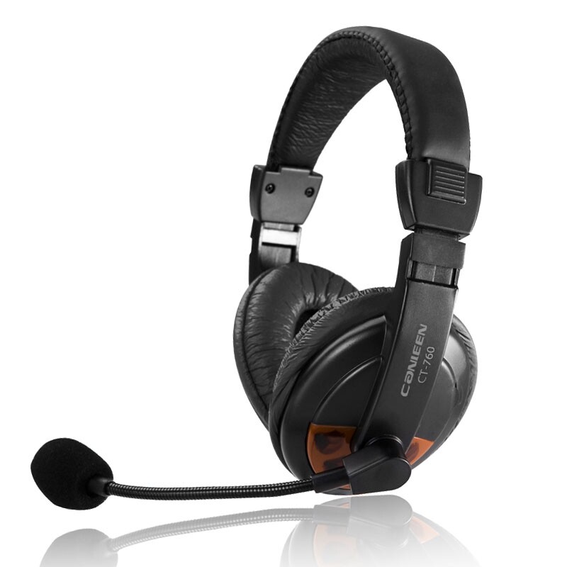 Canon 760 head-mounted desktop pen electric headphone earmmy with microphone game headphones